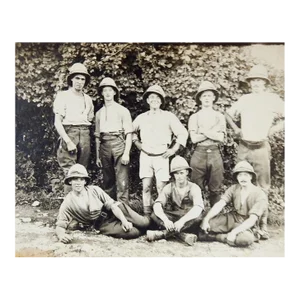 Antique 1918 British Expedition Military in Italy Photograph Post Card