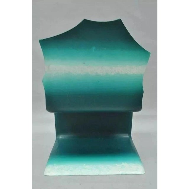 Alan Siegel 1985 Vintage Bent Wood Hand Painted Fish & Net Chair Artist Signed For Sale In Philadelphia - Image 6 of 10