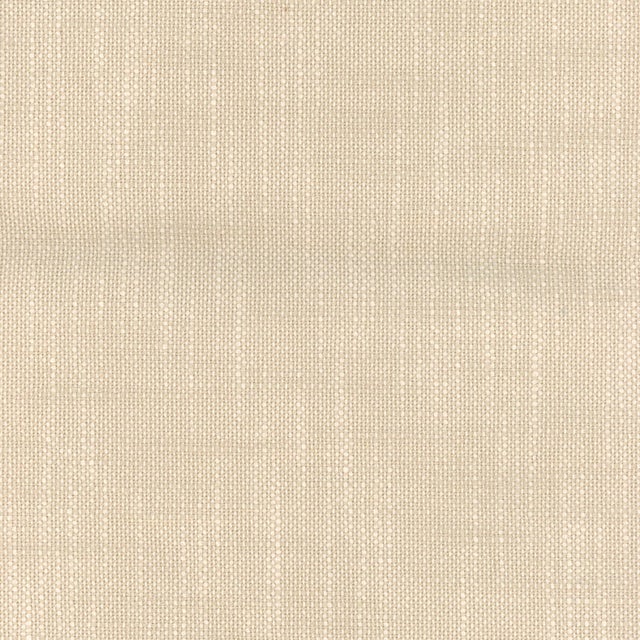 Bunny Williams Home Irving Ottoman in Sand Performance Linen - Sample For Sale