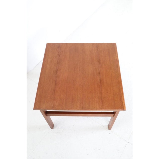 1970s Mid-Century Modern Capella Teak Side Table by Illum Wikkelsø for Niels Eilersen, 1960s For Sale - Image 5 of 10