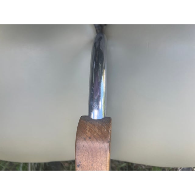 Wood Vintage Chromcraft/Royal Metal Craft Style Double Chair Bench For Sale - Image 7 of 12