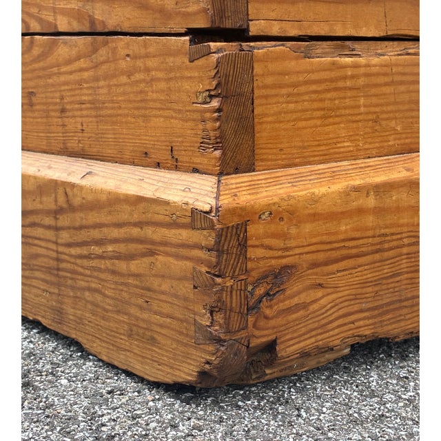 Wood English Pine Trunk or Blanket Chest For Sale - Image 7 of 18