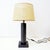 Table Lamp in Black Marble and Natural Raffia Lampshade For Sale - Image 12 of 12