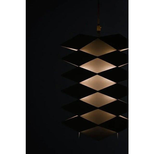 Ceiling Lamp in White Lacquered Metal, 1960s For Sale - Image 3 of 7