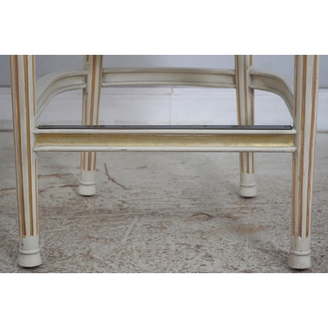 Set of 4 Frontgate French Louis XVI Style Bar Stools For Sale - Image 10 of 18