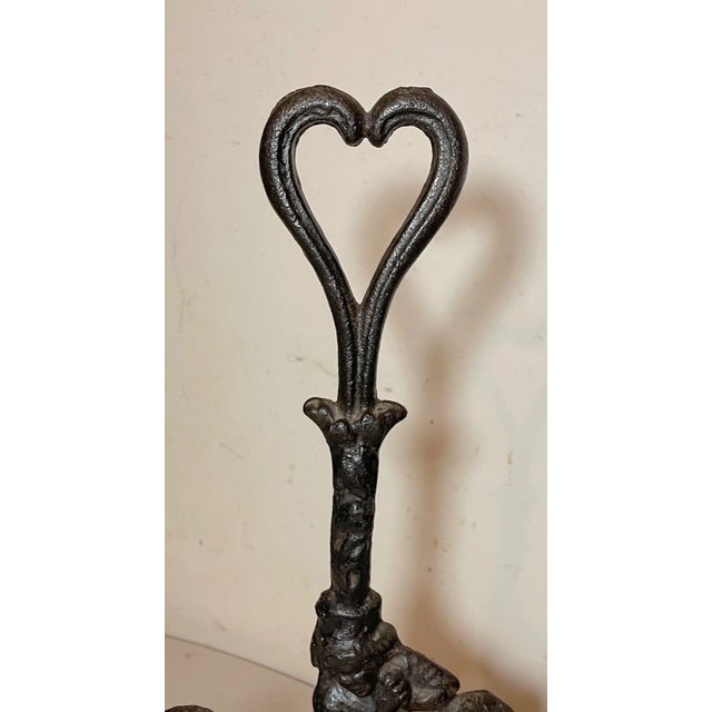 1920s Large Rare Antique Dagreen 19th Century Cast Iron Goose Is Dead Figural Doorstop For Sale - Image 5 of 12