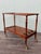 Mid-Century French Bar Cart in Decorated Wood and Glass Top, 1960s For Sale - Image 14 of 15