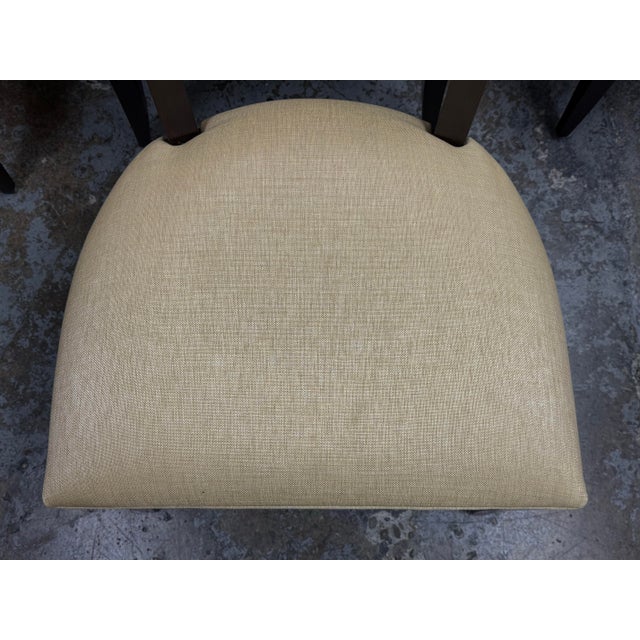 Textile Ethan Allen Drew Dining Chairs, Set of Eight For Sale - Image 7 of 12
