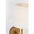 2020s Suzanne Kasler for Visual Comfort Signature Collette 23" Tail Sconce in Gilded Iron with Linen Shade For Sale - Image 5 of 8