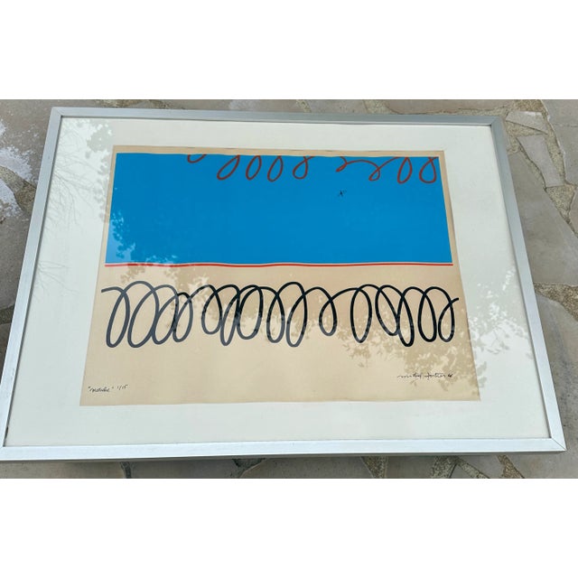 Original silkscreen print by Michel Fortier, entitled "La mouche" (The Fly), number 1/15, a confidential print on vellum...