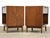 A pair of mid century modern walnut single drawer nightstands made by Lane Perception. Professionally refinished. Circa...