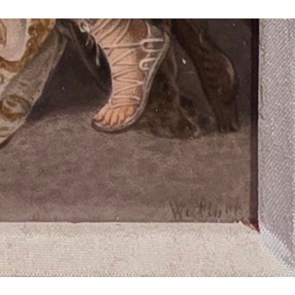 KPM Berlin - Héva Coomans -Original 19th Century Orientalist Porcelain Plaque For Sale In Los Angeles - Image 6 of 14