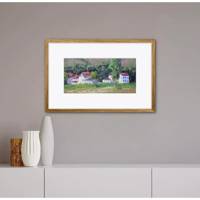 Contemporary Fort Baker Plein Air Oil Painting Landscape For Sale - Image 3 of 9