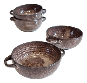 Ceramic Soup Bowls from Serocka, Germany, 1970s, Set of 4