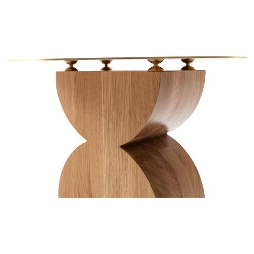 Gavina Mid-Century Constantin Brass & Oak Table by Studio Simon for Cassina For Sale - Image 4 of 7