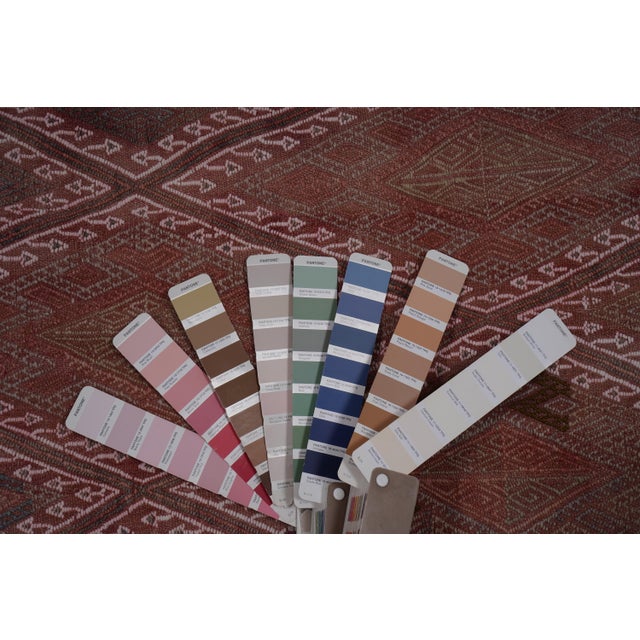 Vintage Embroided Jajim Kilim Rug 5'7'' X 7'5'' For Sale - Image 10 of 10