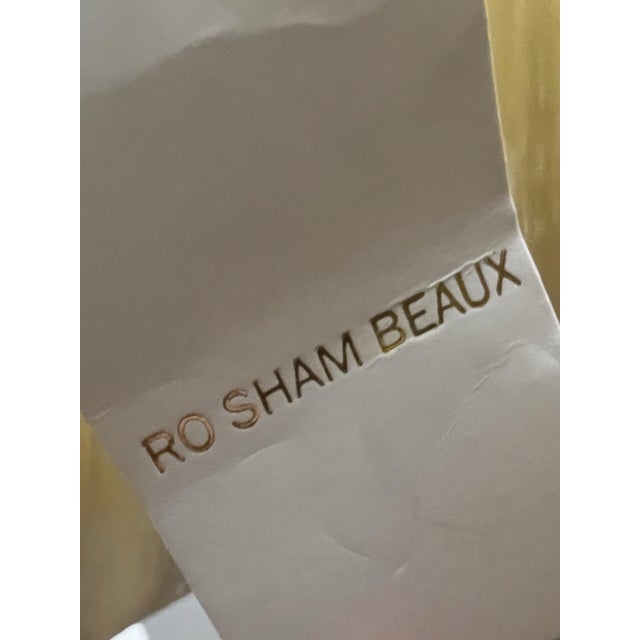 Mid 20th Century Brass Asian Lamps With Ro Sham Beaux Shades - a Pair For Sale - Image 11 of 12