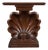 Hollywood Regency Style Carve Wood & Composition Shell Form Console Table For Sale