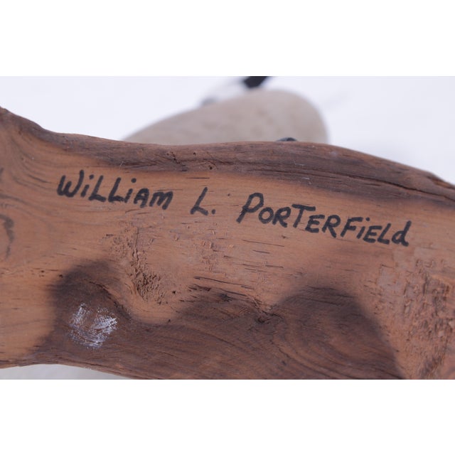 William Porterfield Carved Wood Canadian Goose For Sale - Image 15 of 15
