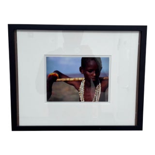 Circa 2006 Lisa Kristine "Samburu Walking Stick - Kenya" Photograph, Framed For Sale