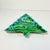 1970s 1970s Vintage Folk Art Americana Divided Turquoise Drip Christmas Tree Serving Dish For Sale - Image 5 of 12