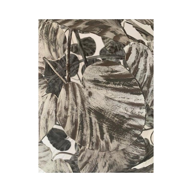 Florentine wrought iron pendant chandelier florentine art brunito and white metal wrought iron chandelier made in italy...