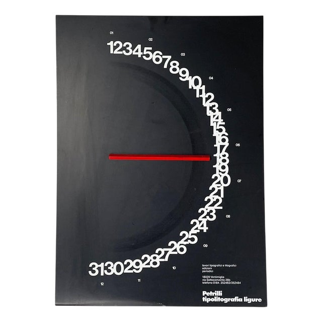 Italian Modern Perpetual Sundial Calendar by Giulio Confalonieri for Studio Nava, 1978 For Sale