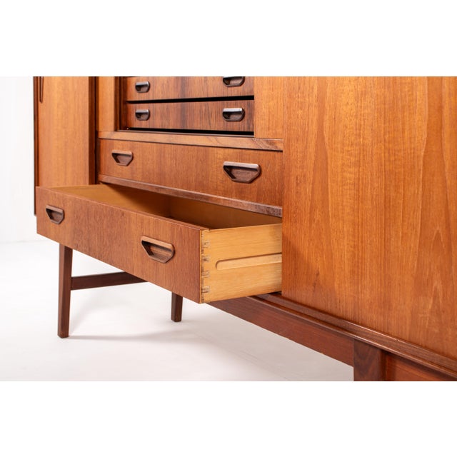 Mid-Century Danish Teak and Rosewood Sideboard from P. Westergaard Møbelfabrik, 1960s For Sale - Image 10 of 15