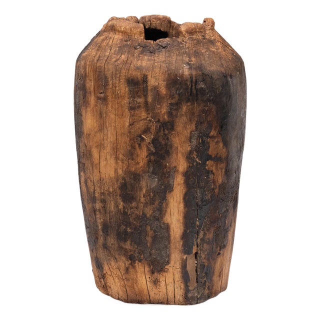 Chinese Wild Timber Pot, C. 1900 For Sale