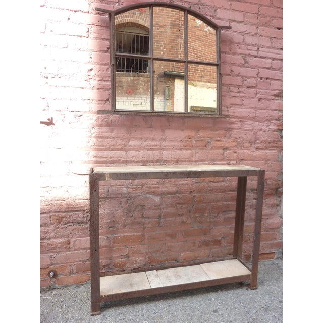 French Antique Entryway Console & Mirror Set Chairish
