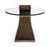 Modern Modern Greg Sheres Style Bronze Lamp Table with Oval Glass Top For Sale - Image 3 of 4