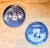 Pair of Vintage Royal Copenhagen Annual Christmas Plates, 1969 & 1972 Danish Blue & White Porcelain Wall Plates For Sale - Image 10 of 11