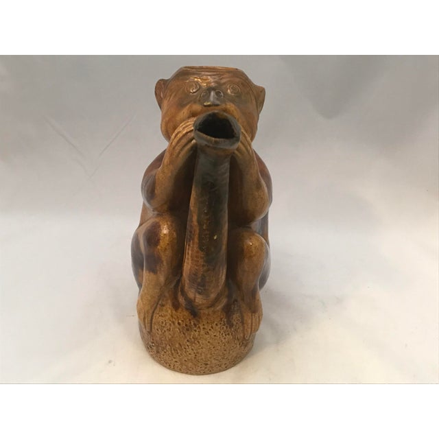 Majolica Antique Majolica Monkey & Snake Teapot, c. 1890 For Sale - Image 4 of 10