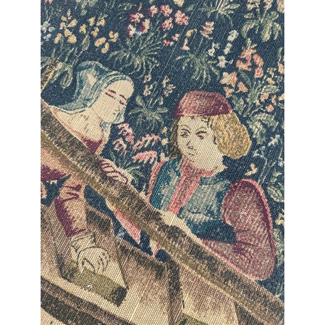 Vintage French Hand Printed Tapestry Vendanges Museum Design, 1960s For Sale - Image 18 of 18