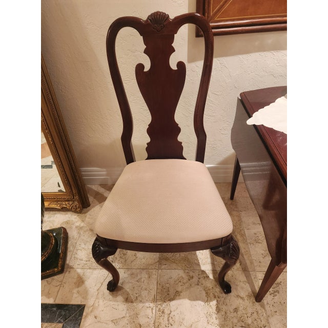 Pair of Thomasville Vintage Chippendale Style Chairs For Sale In Miami - Image 6 of 9