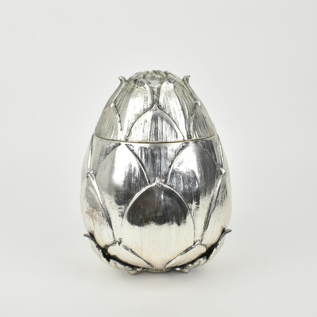1970s Silver Artichoke Ice Bucket by Mauro Manetti, 1970s For Sale - Image 5 of 12