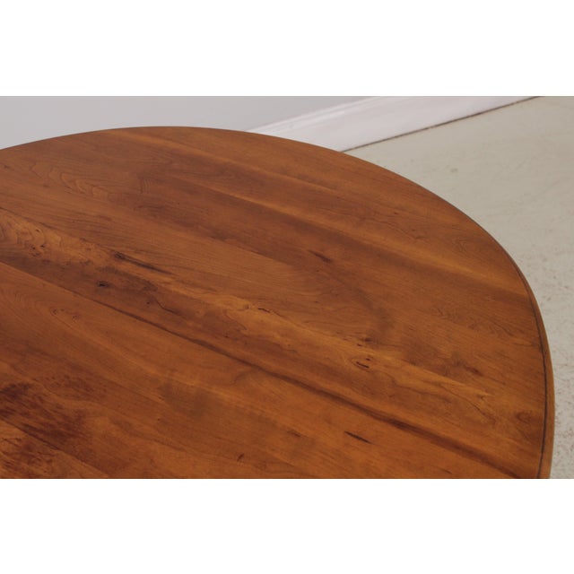 Stickley Cherry Oval Dining Table W. 3 Leaves For Sale In Philadelphia - Image 6 of 16