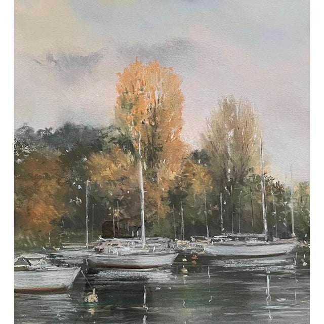 Guy Pittet, Creux De Genthod, 1980s, Pastel on Paper For Sale - Image 4 of 10