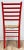 Red Vintage Red Ladderback Rush Seat Dining Chairs, S/5 For Sale - Image 8 of 11