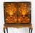 1930s Antique Black Lacquered Marquetry Cocktail Cabinet on Stand, 1930s For Sale - Image 5 of 15