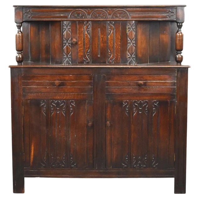 Oak Sideboard-Buffet, 1930s For Sale