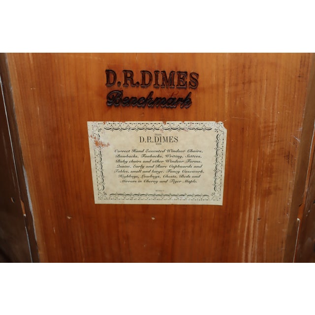 D. R. Dimes Benchmark Tiger Maple Corner Cabinet For Sale - Image 13 of 18