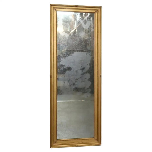 Quality Distressed Antique Mirror Gilded Frame Horizontal or Vertical For Sale - Image 13 of 13