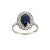 Gold Ring with Sapphire and Diamonds For Sale - Image 9 of 9