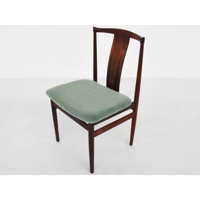 Wood Danish Chairs in Rosewood by Henning Sørensen for Danex, Denmark, 1968, Set of 6 For Sale - Image 7 of 10