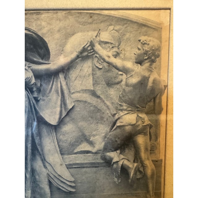 Antique Curtis & Cameron Framed Photograph With Original Wood Backing For Sale - Image 4 of 5