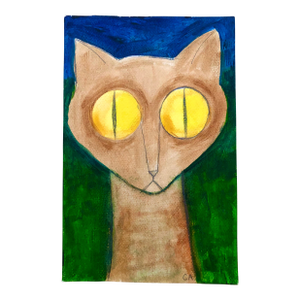 “The Surprised Cat” Original Painting by CL Auker