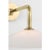 Metal Amber Lewis for Visual Comfort Signature Ponce 9" Articulating Sconce in Hand-Rubbed Antique Brass with Milk White Glass Shade For Sale - Image 7 of 12