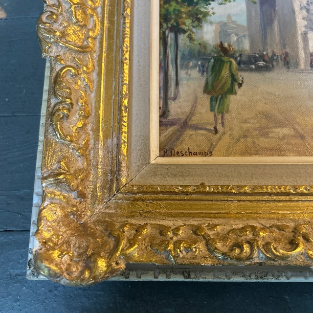 Impressionist 1960’s Impressionist Arc De Triomphe Paris Street Scene Painting For Sale - Image 3 of 6
