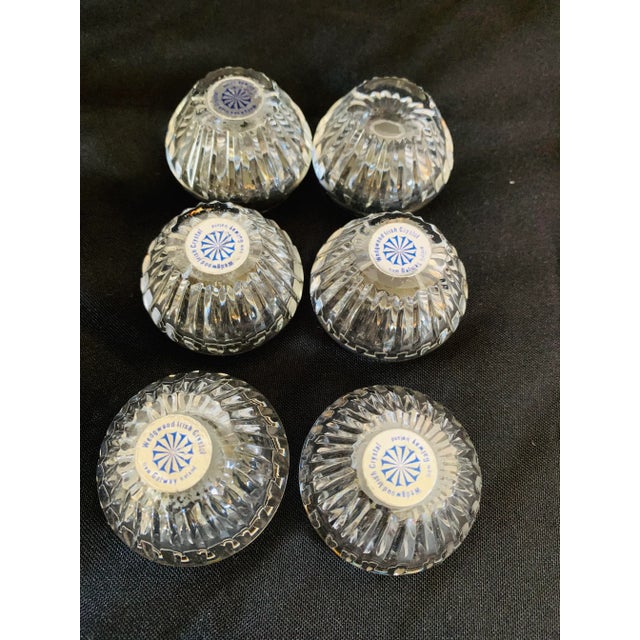 Wedgwood Early 20th Century Wedgwood Irish Crystal Salt Cellars - Set of 6 For Sale - Image 4 of 12